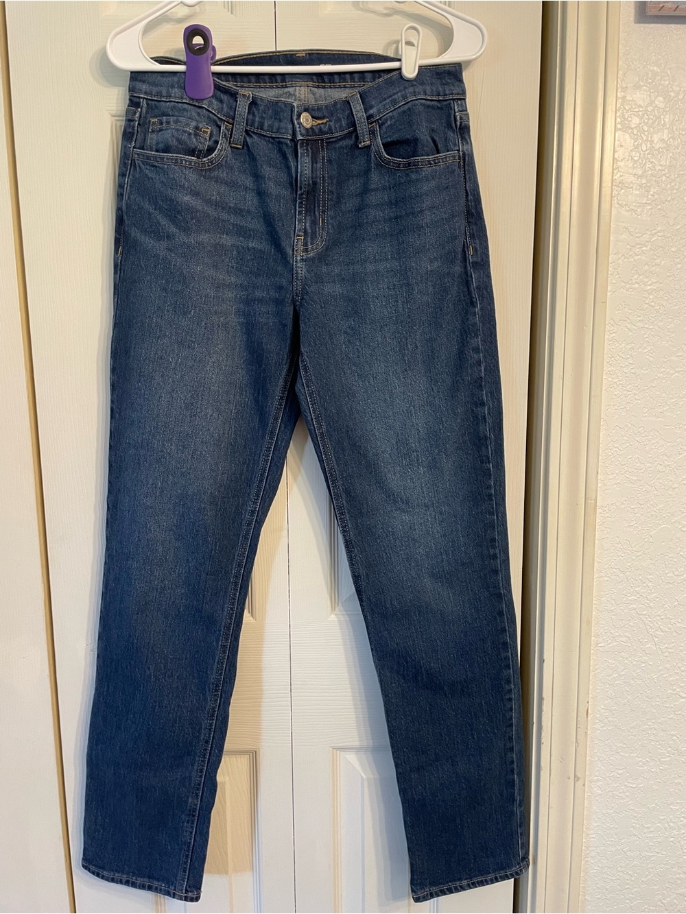 Old Navy Women's Dark Blue Straight Jeans